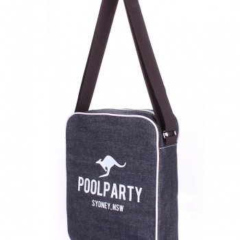 Мужская джинсовая сумка POOLPARTY с ремнем