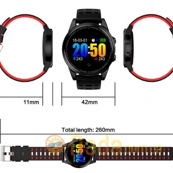 Умные часы Smart R13 Black водостойкие