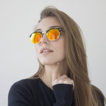 Очки Clubmaster желтые 9904-5