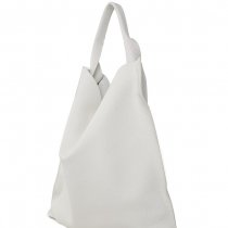 Белая кожаная сумка Bohemia